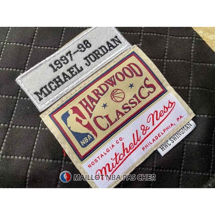 Maillot Chicago Bulls Michael Jordan NO 23 Mitchell & Ness 1997-98 Noir